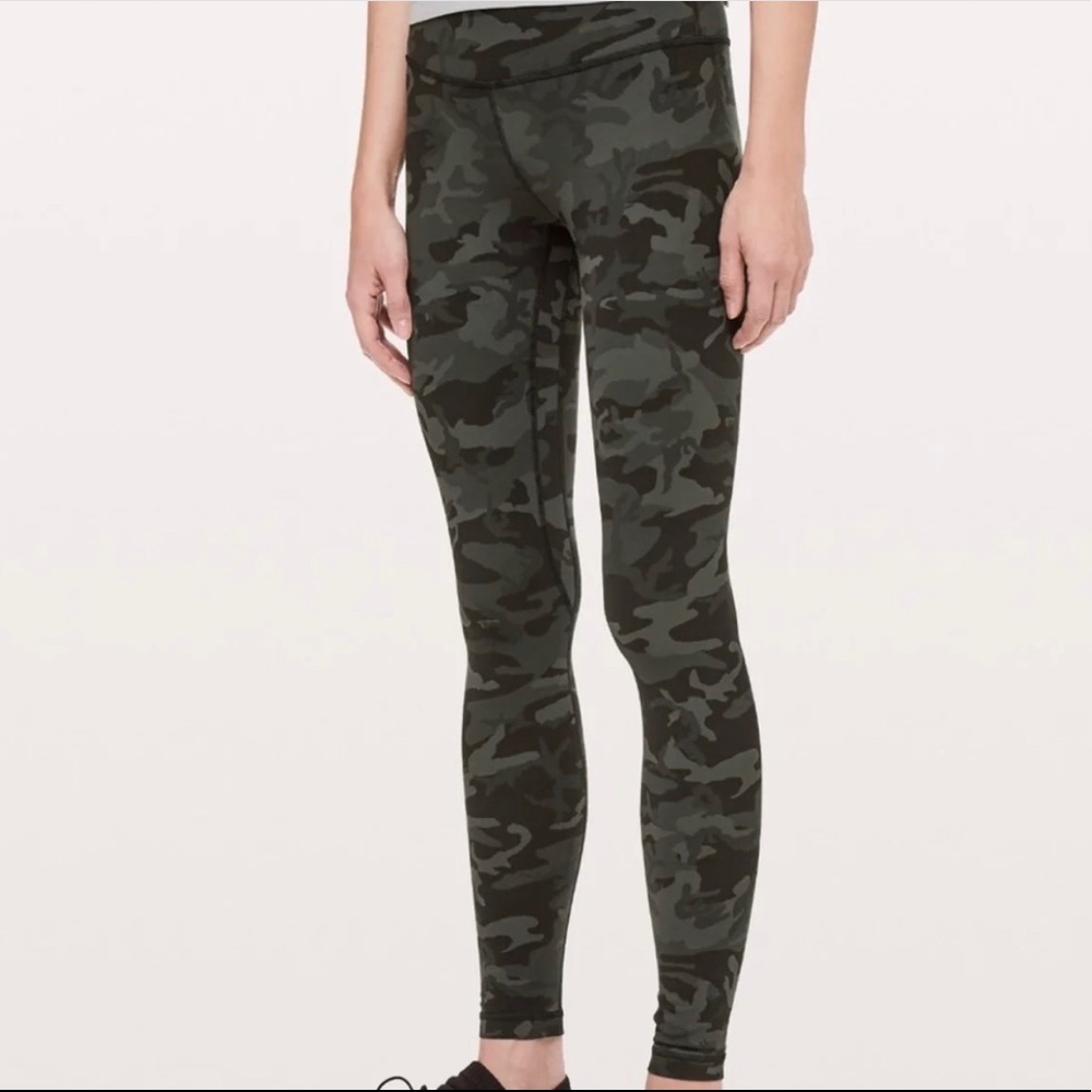 Lululemon incognito camo multi gator green aligns
